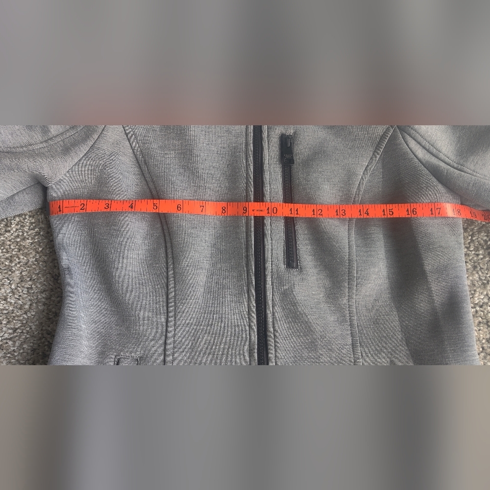 Andrew Marc Grey Zip-Up Hoodie With Removable Hood - Picture 4 of 11